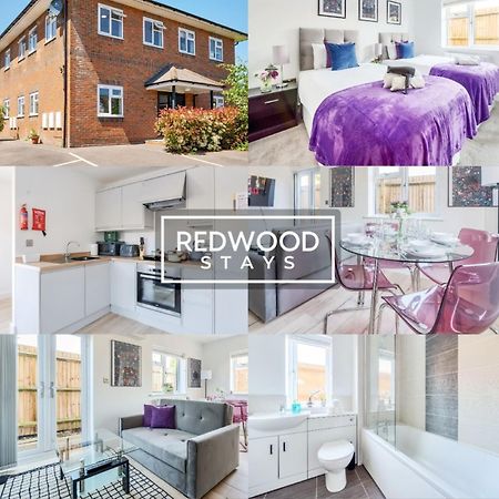 Modern Serviced Apartments For Contractors & Families With Free Parking, Wifi & Netflix By Redwood Stays บาซิงสโตค ภายนอก รูปภาพ